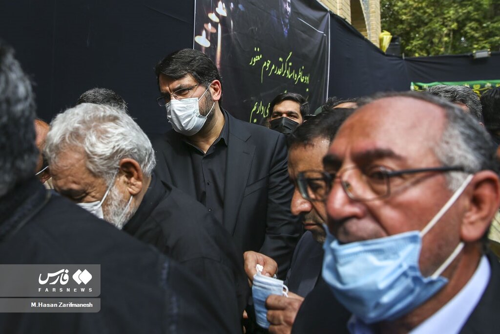 تصاویر تشییع پیکر عادل آذر با حضور مقامات و چهره ها + عکس