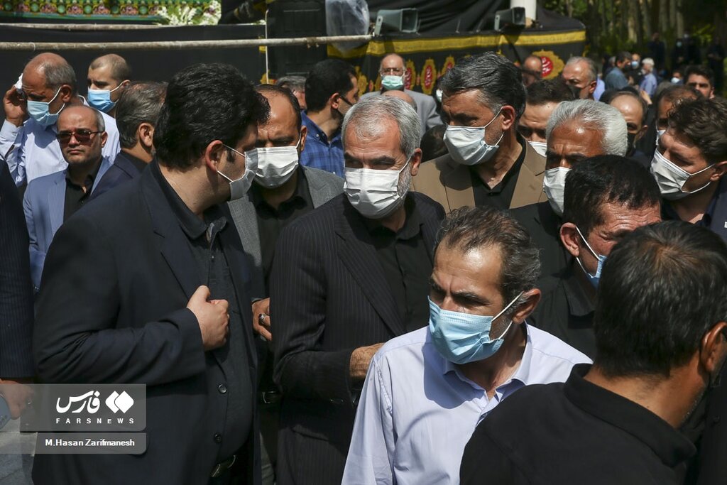 تصاویر تشییع پیکر عادل آذر با حضور مقامات و چهره ها + عکس