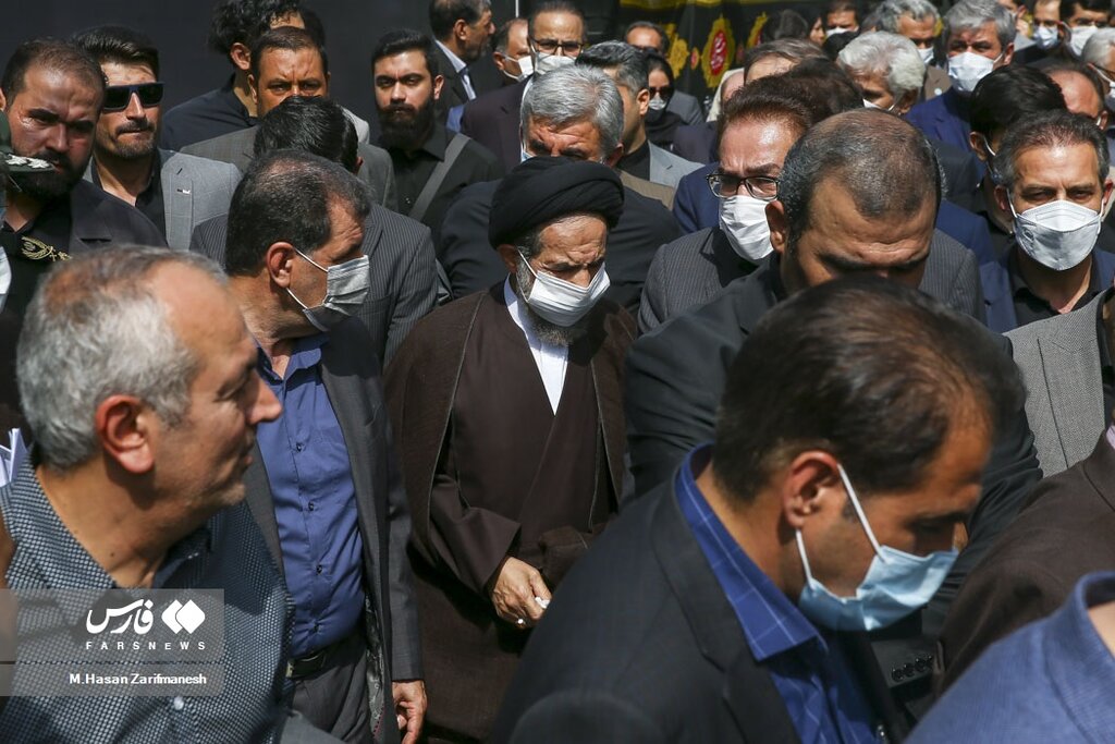 تصاویر تشییع پیکر عادل آذر با حضور مقامات و چهره ها + عکس