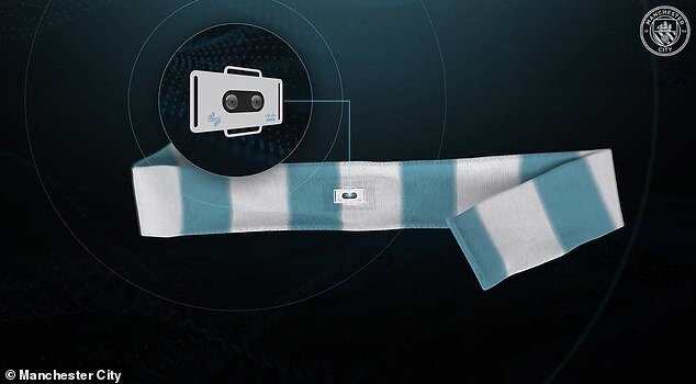 شالگردن هوشمند دور گردن هواداران | منچسترسیتی قلب و دمای بدن هواداران را کنترل میکند!