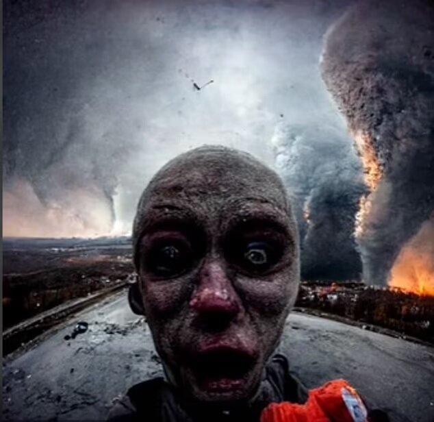 ترسناکترین سلفیهای آخرالزمانی! | دیدن این تصاویر دل شیر میخواهد