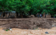 ببینید | سیل وحشتناک و تخریب خانه‌ها در «صیدون» | سیلاب، تاسیسات آب باغملک را با خود برد