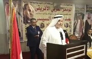 ببینید | لحظه مرگ ناگهانی تاجر سرشناس سعودی هنگام سخنرانی در قاهره