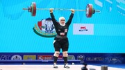 ببینید | تمرینات دقیقه نودی دختر وزنه‌بردار ایران پیش از مسابقات قونیه