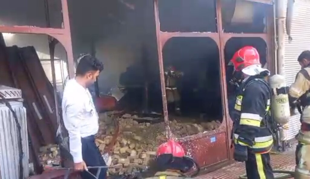 آتش سوزی در جاجرود