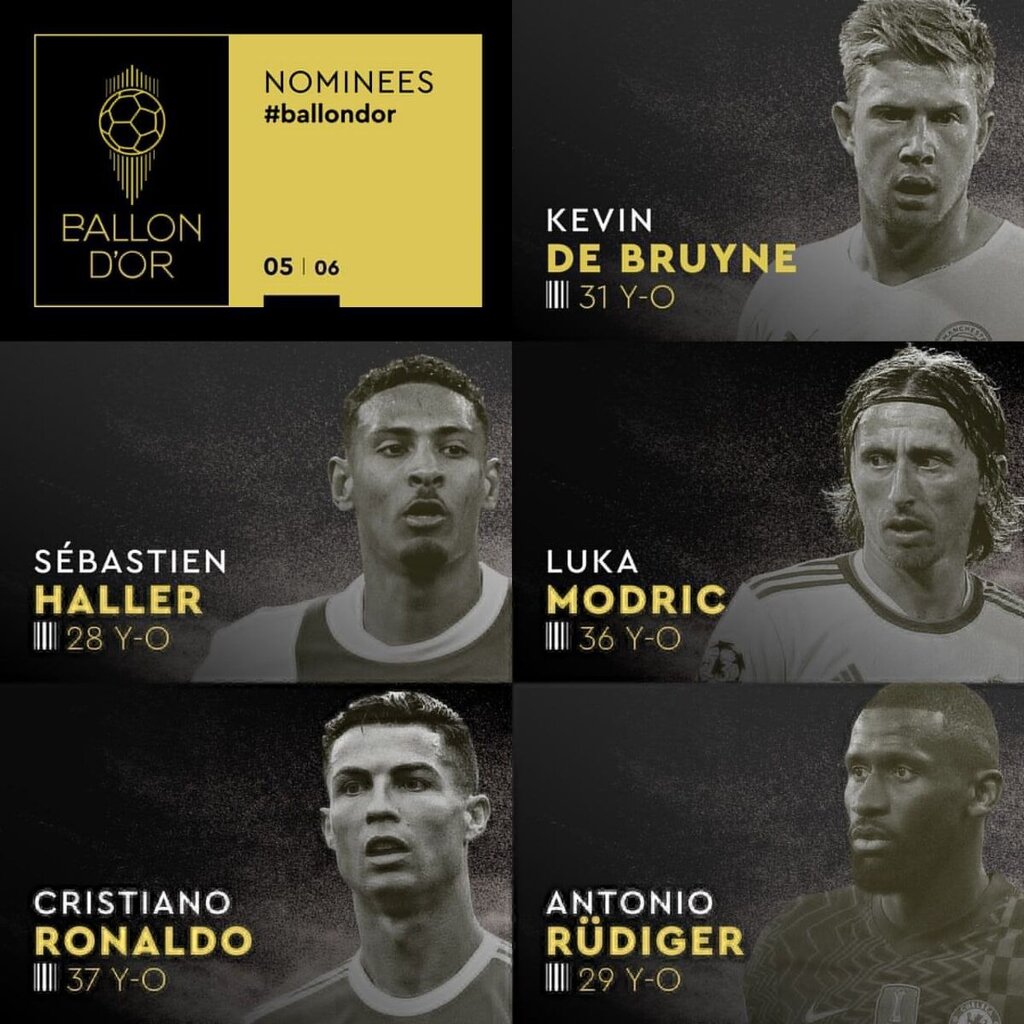 تصاویر | نامزدهای توپطلای ۲۰۲۲ | غیبت خبرساز فوق ستاره در بین ۳۰ ستاره برتر سال