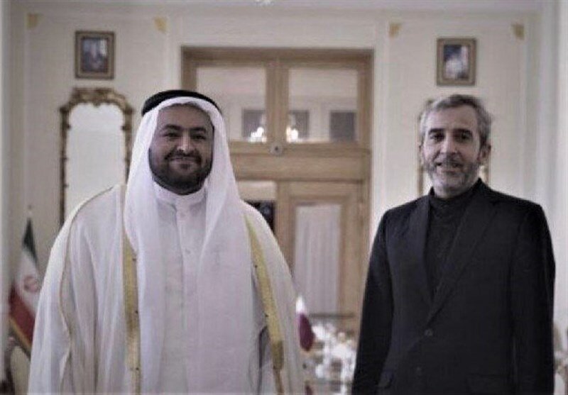 معاون وزیر خارجه قطر و علی باقری