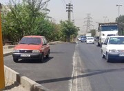 ساخت پهلوگاه اضطراری در بزرگراه امام علی(ع) | ارتقای ایمنی ترافیکی در مسیر جنوب به شمال