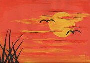 نقاشی «غروب خورشید» و جایزه برای ۸۷ نفر از اعضای کانون پرورش فکری کودکان و نوجوانان