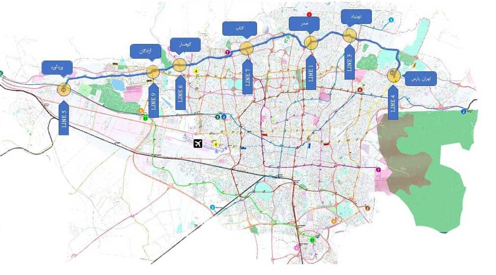 گام ابتدایی برای ساخت خط جدید مترو | خط ۱۰ از کدام مناطق تهران عبور می کند؟ | مشخصات ایستگاههای این خط مترو را ببینید