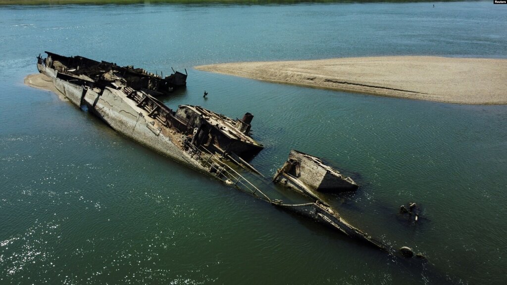 تصاویر | سر برآوردن کشتی‌های آلمانی جنگی جهانی دوم در رودخانه دانوب!