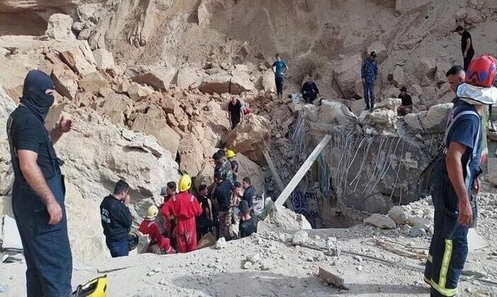 زیر آوار ماندن زائران در ریزش زیارتگاه «چشمه امام علی (ع)» در کربلا