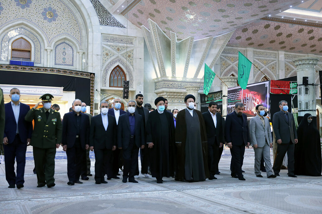 مراسم تجدید میثاق اعضای هیات دولت با آرمانهای امام خمینی (ره)