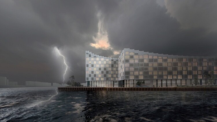 تصاویر دانشگاهی بر روی آب | چگونگی باز آفرینی یک شهر در یک ساختمان