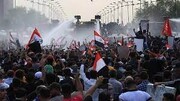 ببینید | طرفداران مقتدا صدر در استخر کاخ ریاست جمهوری عراق