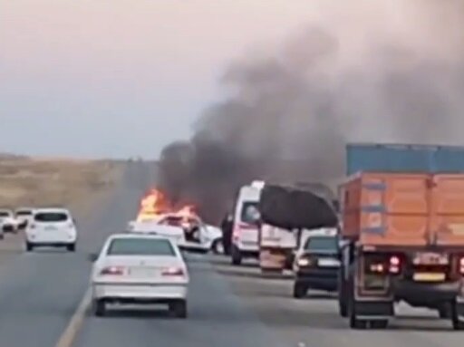 ببینید | پراید دوباره در یک تصادف آتش گرفت و ۳ نفر کشته شدند  تصادف