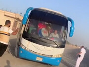 تکذیب حمله معترضان عراقی با سنگ به یک اتوبوس با سرنشینان ایرانی