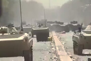 ببینید | آشوب در عراق؛ تردد خودروهای زرهی BMB نیروهای امنیتی در بغداد