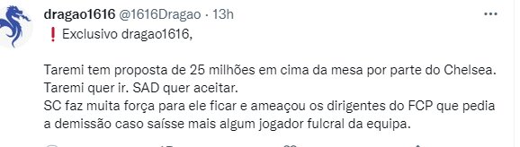 افشای پیشنهاد ۸۰۰ میلیاردی قهرمان اروپا به طارمی | سرمربی پورتو تهدید کرد