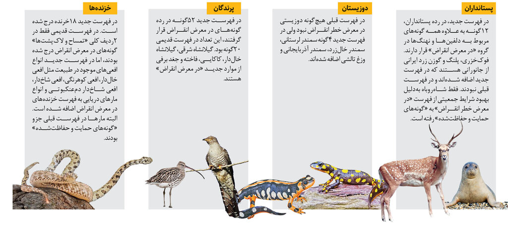 آخرین وضعیت انقراض مهرهداران ایران