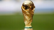 تصاویر کاپ طلای جام جهانی در پارک اصلی دوحه قطر | عکس یادگاری با نماد قهرمانی جام جهانی