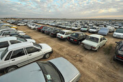 تصاویر هوایی از وضعیت پارکینگ مرز مهران و شلمچه | پارکینگ های مرزی پر شد؟