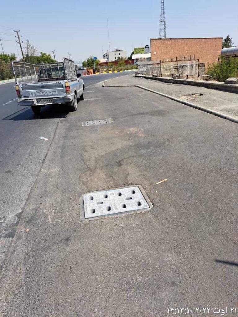 دریچههای معابر منطقه ۲۱ ضد سرقت میشوند