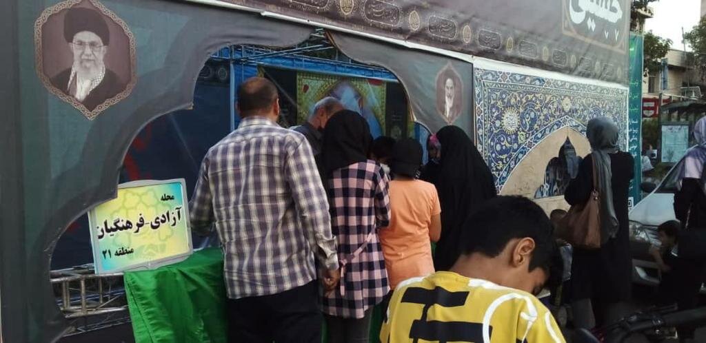 موکب «تکیه ملت» در میدان کمال الملک