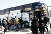آخرین وضیعت حمل و نقل جاده ای در مرزهای شش گانه با عراق | زائران اربعین بیشتر از این مرز بر می گردند