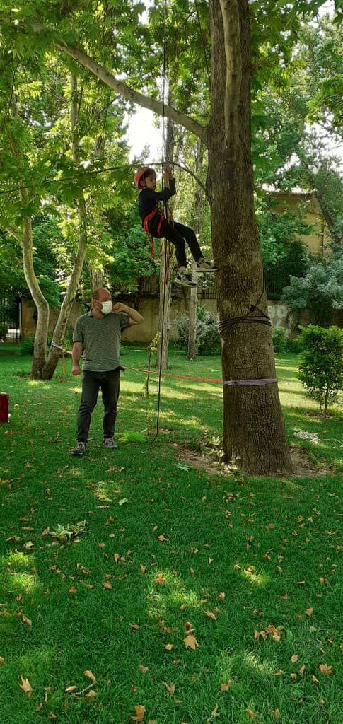 درختنوردی هیجانانگیز کودکان پایتخت | مدرنترین ورزش بچههای تهران را ببینید