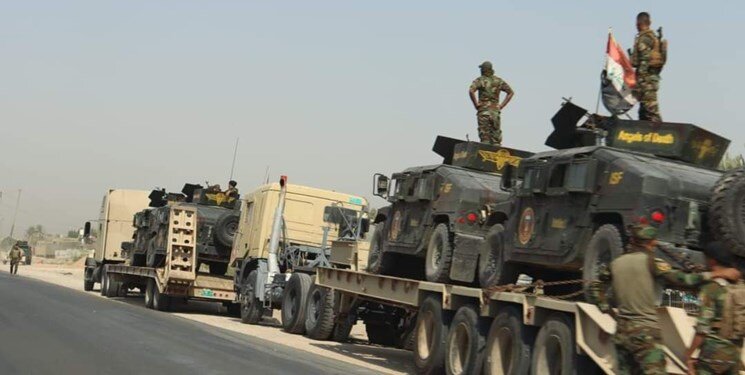 تصاویر | استقرار ارتش عراق در مسیر تردد زائران اربعین | حشد الشعبی تأمین امنیت مسیر زائران ایرانی را بر عهده گرفت