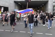 ببینید | تظاهرات آلمانی‌ها برای لغو تحریم‌ها علیه روسیه