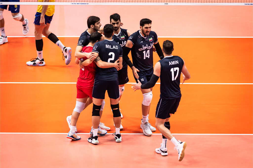 تیم ملی والیبال ایران ناکام در برابر برزیل