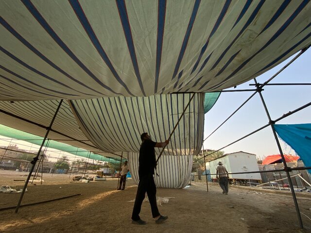 تصاویری از آمادهسازی کربلا برای اربعین | موکبهای توانمند ایرانی تا چه روزی فعالند؟