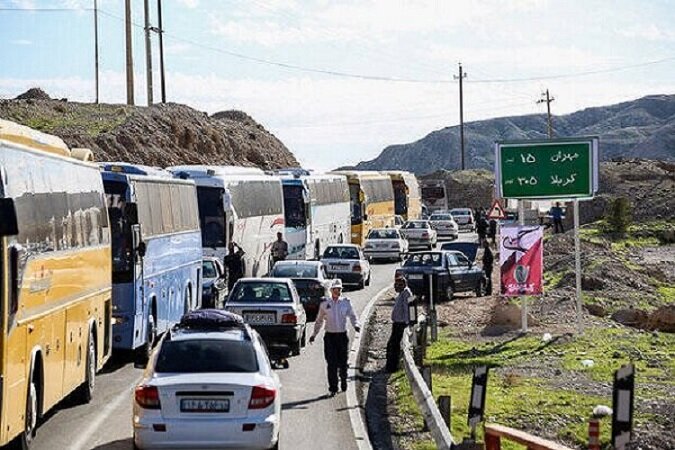 وضعیت ترافیکی مسیر منتهی به مرز مهران