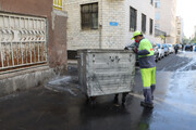 نوسازی و مرمت مخازن زباله‌ در اولین روز «طرح خدمت»