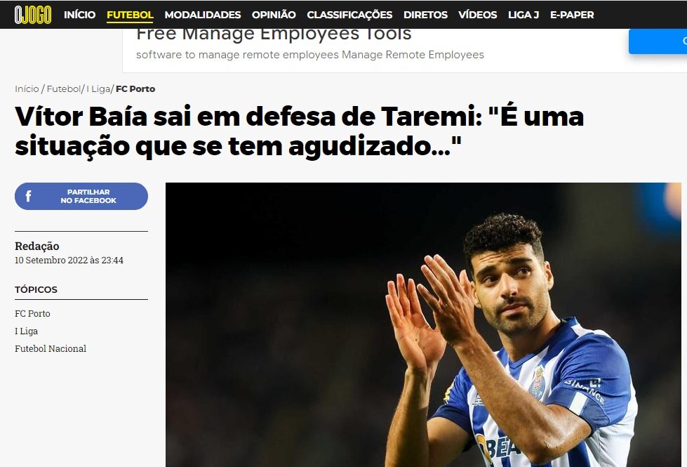 عکس | جنجال دوباره علیه طارمی در پرتغال | کار به شکایت کشید!