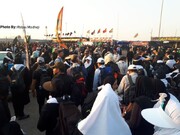 تصاویر ازدحام عجیب زائران اربعین در خروجی مرز شلمچه | جمعیت به اوج رسید
