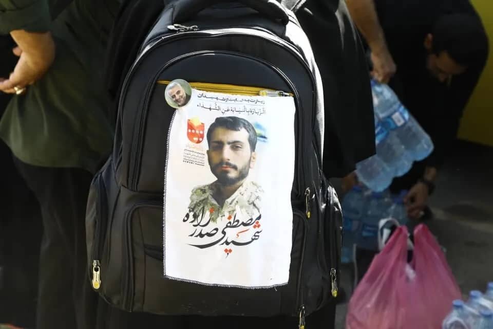 💥بدرقه ۲۰۰ زائر کربلا از جوار مقبره شهدا