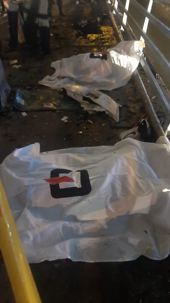 ببینید| پرتاب یک ۲۰۷ از طبقه اول بزرگراه صدر به پایین | دو سرنشین کشته شدند