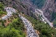وضعیت ترافیکی جاده‌ها در تعطیلات آخر هفته