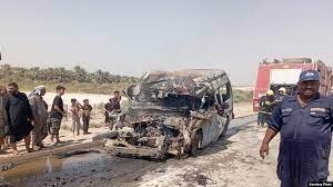 تایید تابعیت ایرانی ده نفر از قربانیان آتش‌سوزی خودرو در عراق