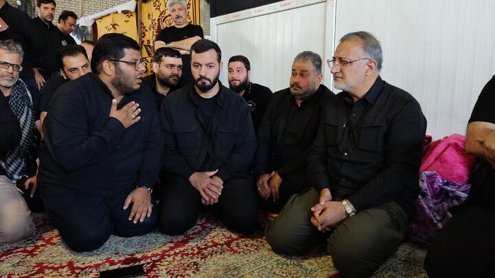 حضور زاکانی در نجف | بازدید از محل استقرار نیروهای خدامالحسین(ع)