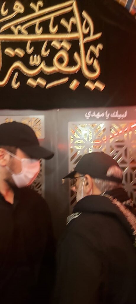 تصاویر متفاوت از سردار قاآنی در حرم سامرا همزمان با اربعین