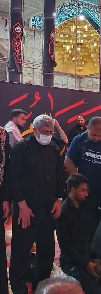 تصاویر متفاوت از سردار قاآنی در حرم سامرا همزمان با اربعین