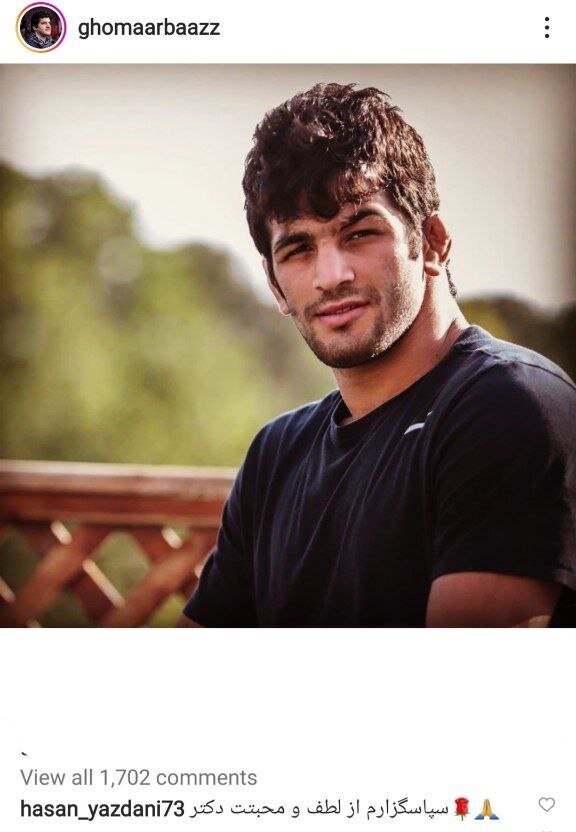 عکس | دلنوشته خواندنی رسول خادم خطاب به حسن یزدانی | واکنش پادشاه کشتی به اسطوره محبوب