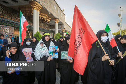 حضور زنان در راهپیمایی اول مهر