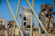 تصاویر خیابانی در خرمشهر که از جنگ تحمیلی تاکنون دست‌نخورده باقی مانده است