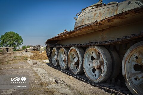 ادوات نظامی بجا مانده از ارتش رژیم بعث عراق پس از شکست حصرآبادان