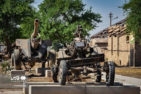 ادوات نظامی بجا مانده از ارتش رژیم بعث عراق پس از شکست حصرآبادان